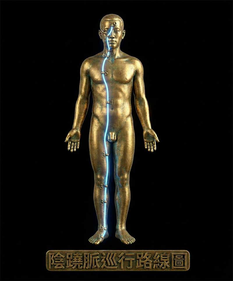 陰蹺脈經絡圖