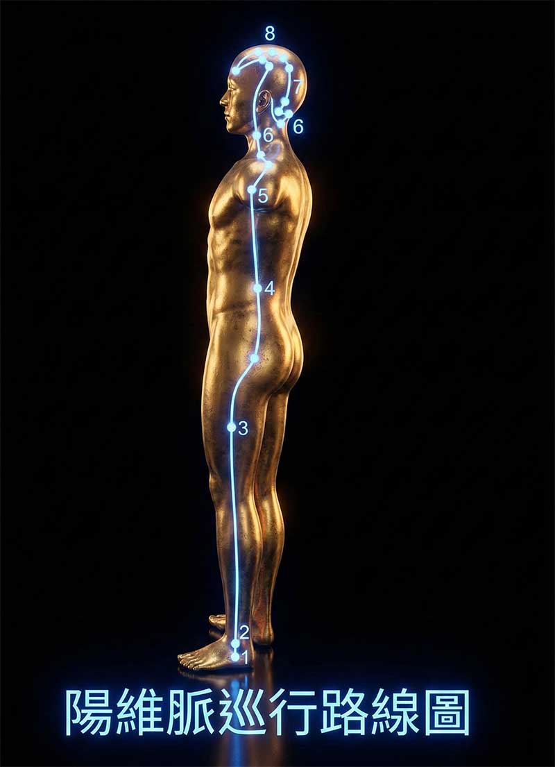 陽維脈經絡圖