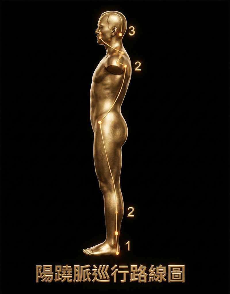 陽蹺脈經絡圖