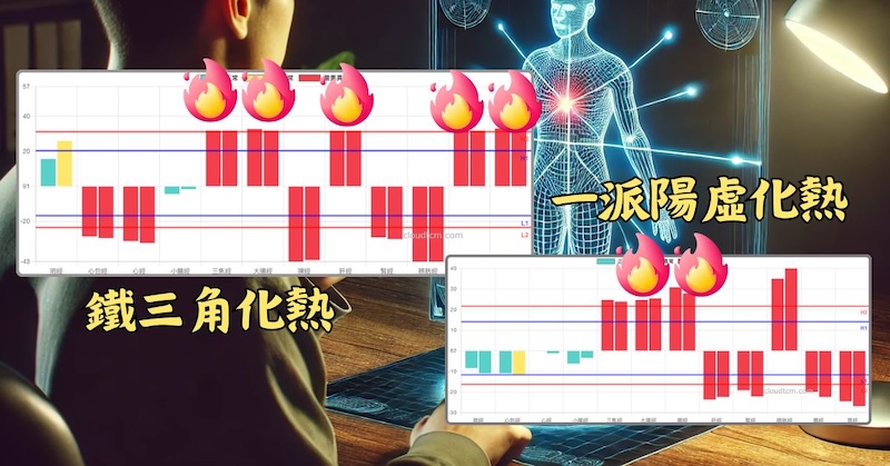 經絡呈現化熱現象的經絡型態